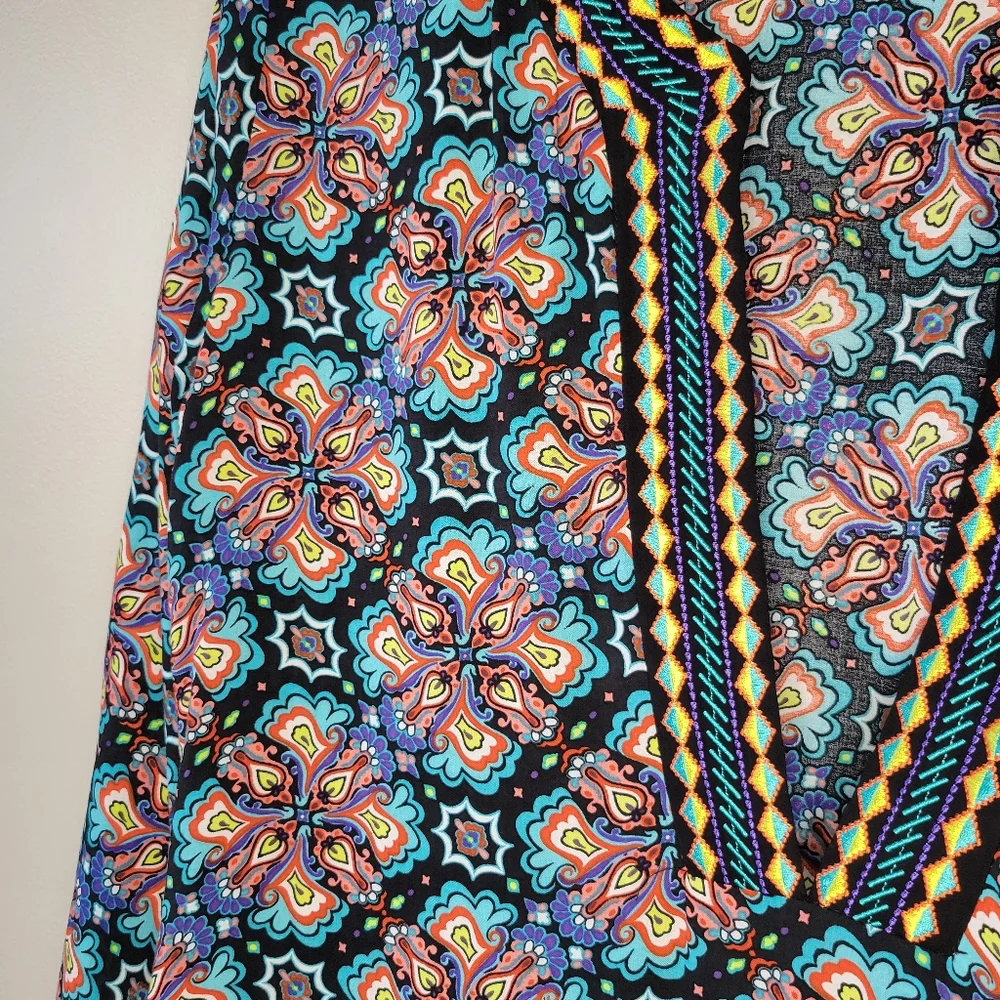 Nanette Lepore Swim Paloma Embroidered Tunic Beach Pool Coverup Dress Sz Medium - Picture 6 of 14